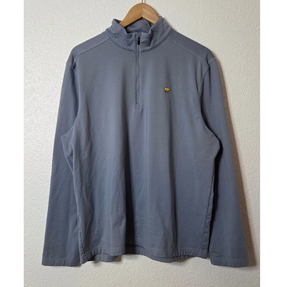 Jack Nicklaus Blue Performance‎ Quarter Zip Pullover Men's Medium Golf Athletic